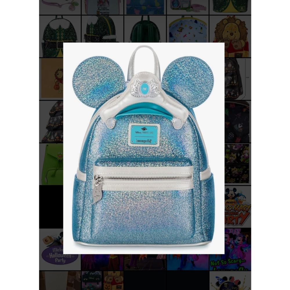 NWT - Disney Cruise Line 25th Anniversary Shimmering Seas Loungefly